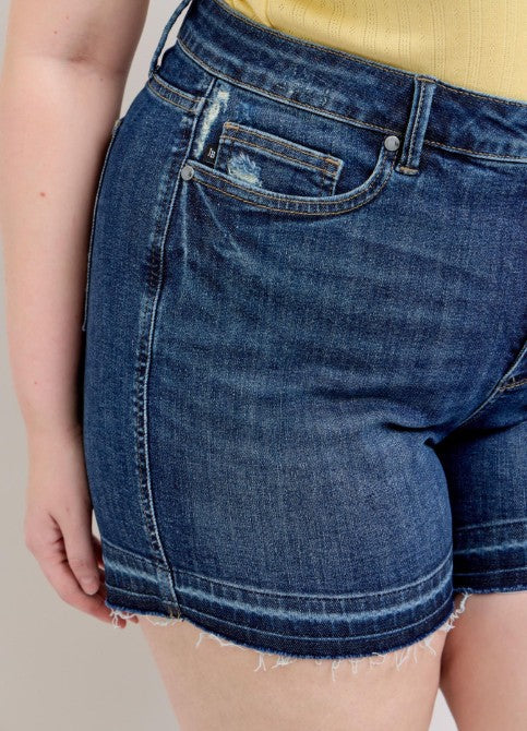 Summer Fling Tummy Control Denim Shorts by Gemigirl